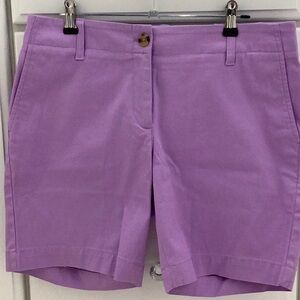 Talbots Purple Bermuda Shorts Tailored Mid-Length